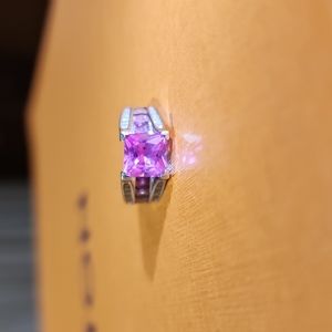 10K White Gold Engagement Ring